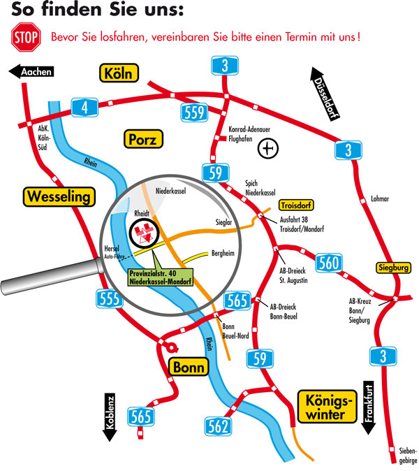 LLV-Shop Anfahrt-Karte