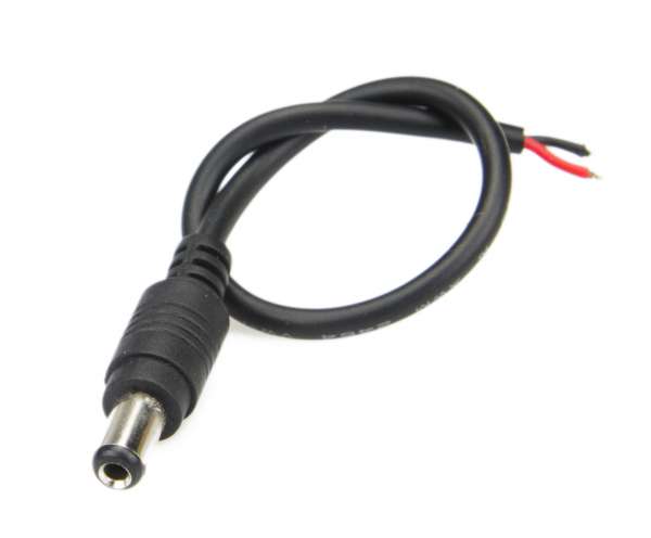 DC-Hohlstecker 5,5/2,1mm für LED-Strips zum Löten schwarz Controller Kabel Verbinder