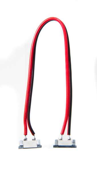20 cm Verbindungskabei, 2-polig für einfarbige LED-Strips mit 8mm Breite, lötfreie Schnellverbinder