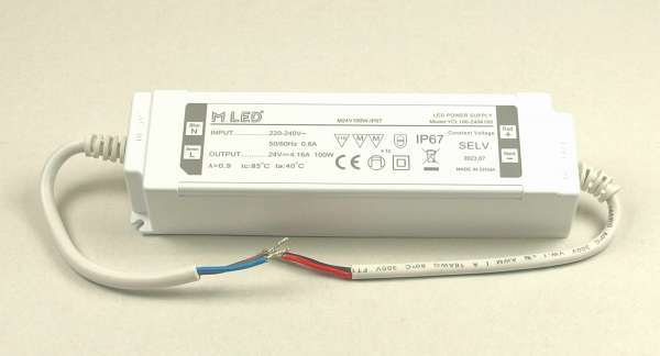 24V 100W Outdoor IP67 DC Netzteil für LED-Strips 4,16A stabilisiert Strip Trafo LED-Stromversorgung