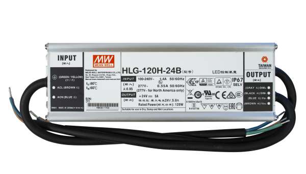 Mean Well HLG-150H-12B, dimmbares Netzteil 230V auf DC 12V/150W