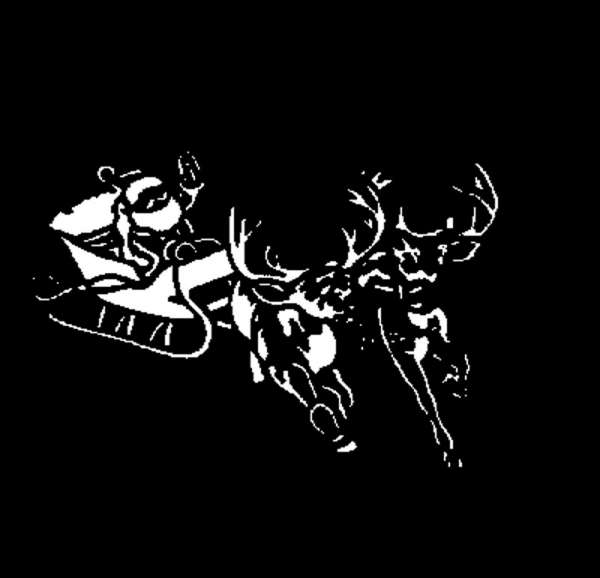E-Gobo "Santa and Sleigh" Metallgobo