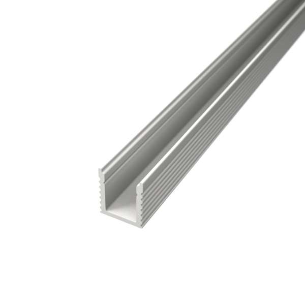 P10-2m LED MINI Alu-Profil 2m Aluprofil / LED-Profil Aufbauvariante OHNE Abdeckung für LED-Strips