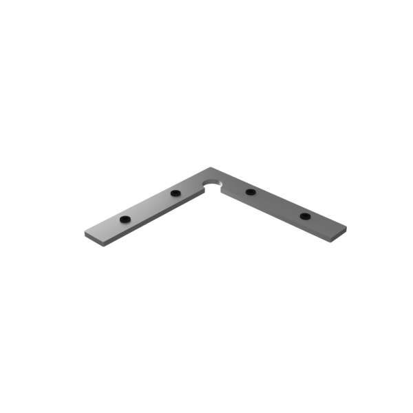 Eckverbinder 90° flach für LED Trockenbauprofil P15/16 Stabilisator 50 x 50 x 10 mm