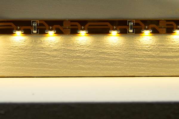 5m SMD 335 LED Strips warmweiß seitlich abstrahlend 12V Strip Flexband Spezial Lichtband