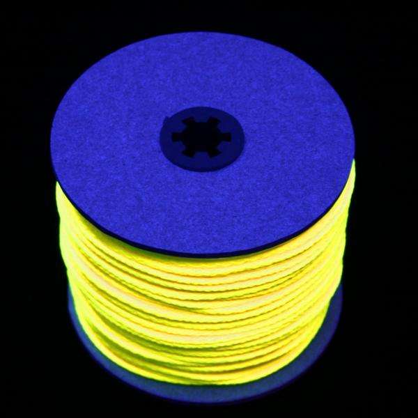 100m UV-Leuchtschnur gelb UV-Schnur