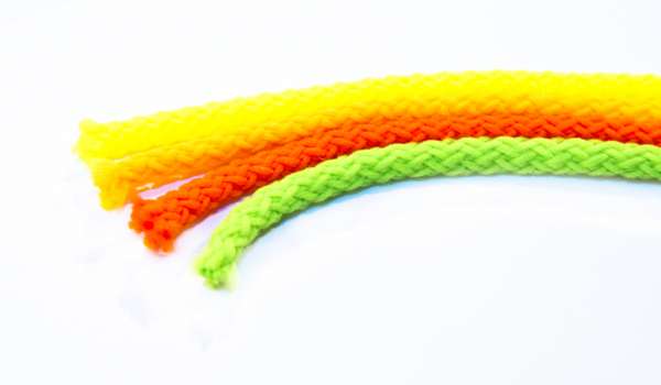 67 m UV-Leuchtschnur RESTE UV-aktive Deko Kordel 5mm Polyesterschnur, gemischte Farben