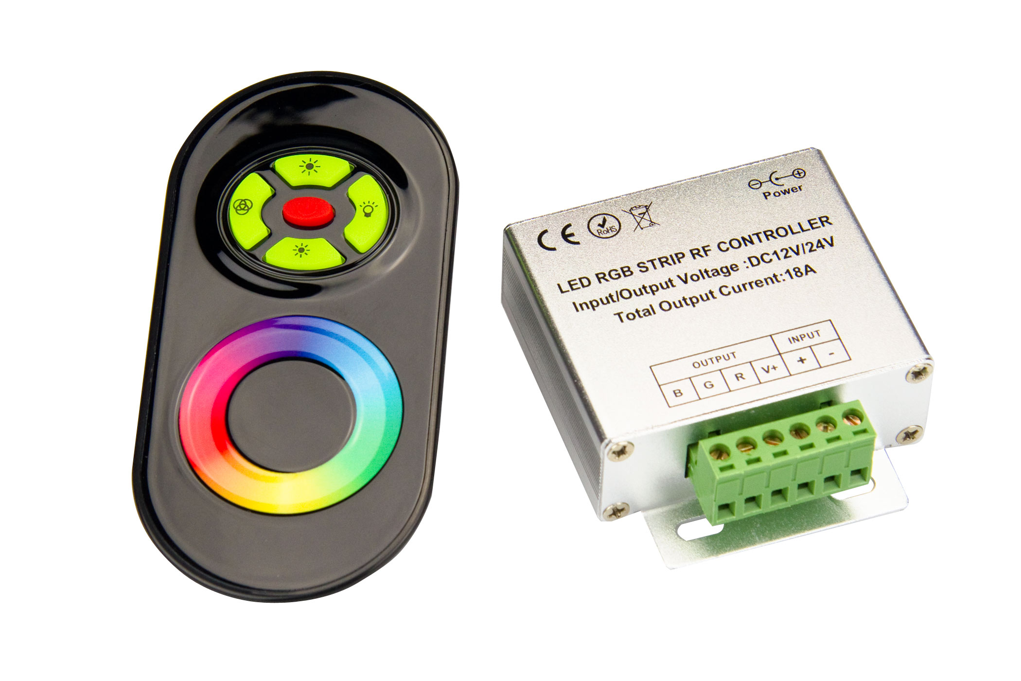 Controller für SMD Stripes kleiner FUNK-LED-Dimmer 6A Fernbedienung 12-24V 