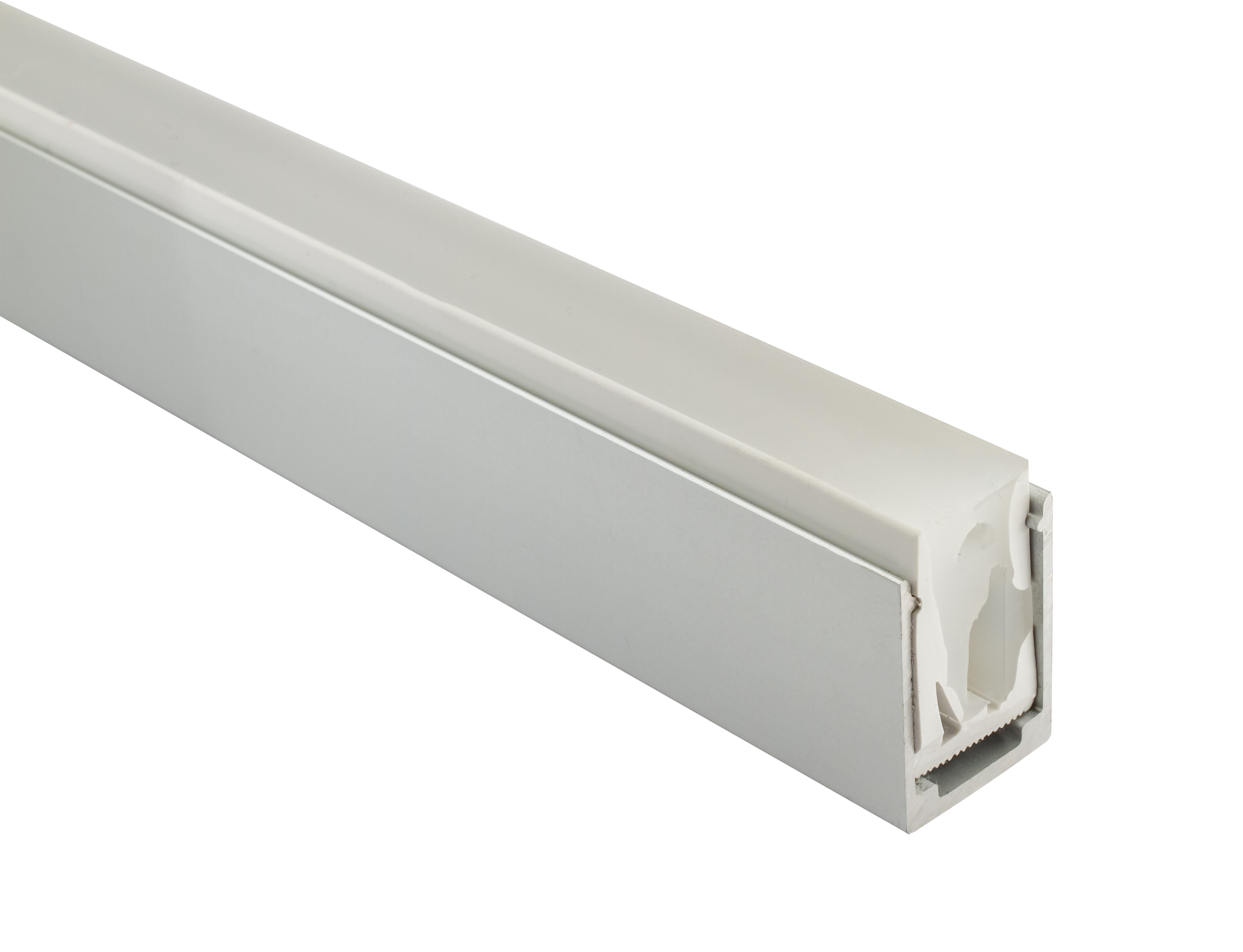 2m Alu-Profil für LED Flex Tube, Silikon-Schlauch 16 x 16 mm (Art.-Nr.  107947), LED Alu-Profile 2m, LED ALU-PROFILE