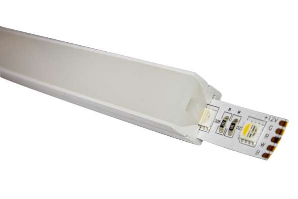 Meterware Flex Tube NEON-like Silikon-Schlauch 16 x 16 mm zur Aufnahme von bis zu 12 mm breiten LED-Strips / IP67 wasserfest