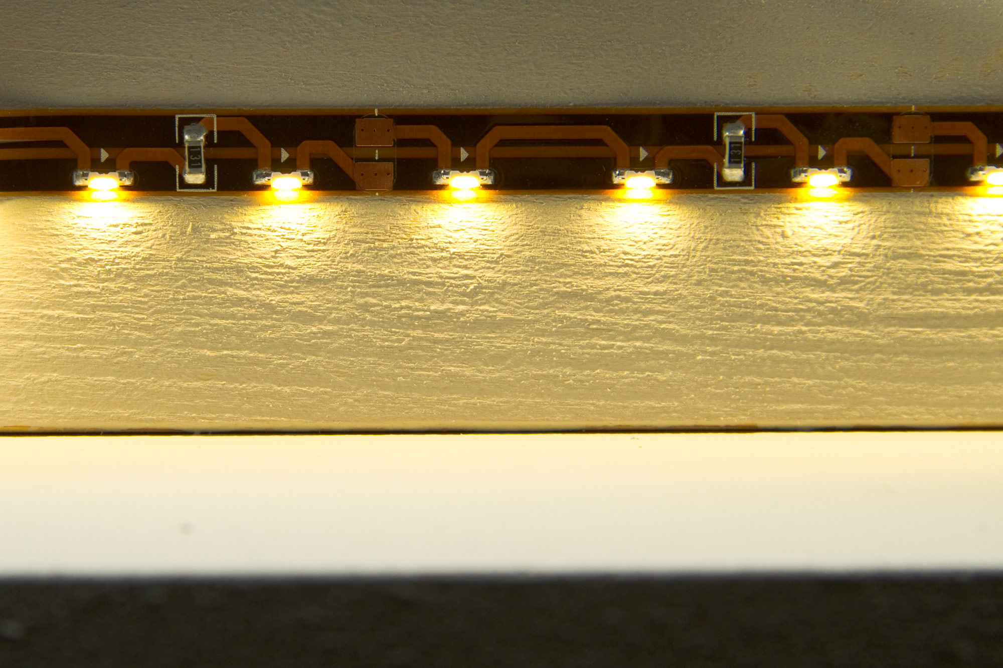 5m SMD 335 LED Strips warmweiß seitlich abstrahlend 12V Strip
