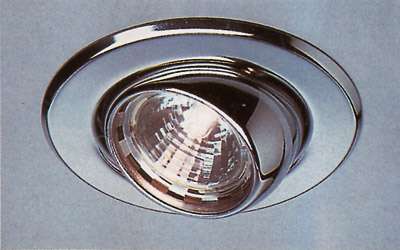 Kugel-Downlight, MR 16, gold