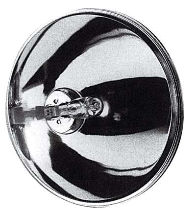 Raylight-Reflektor PAR 56 mit Sockel GX 16 d für Lampe mit Sockel GY 9.5