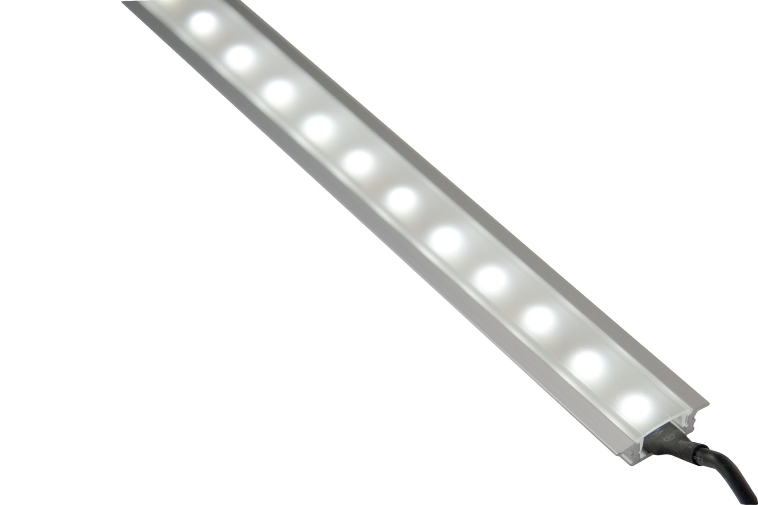 Abdeckung 2m OPAL für LED Alu-Profil / LED-Profil Eckprofil LAP-01