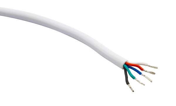 Meterware Kabel 5-adrig für LED-Strip "Sauna" (107317), Litzenkabel 5 x 0,5 qmm (AWG20)