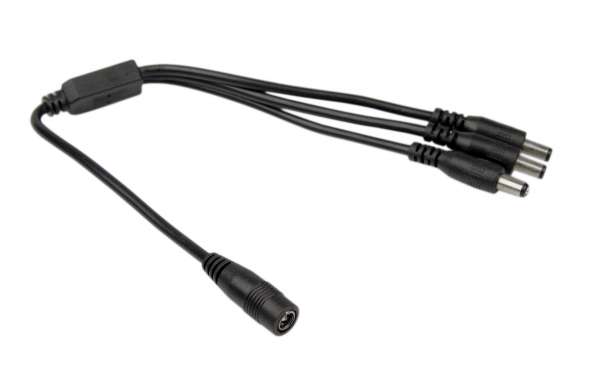 Y-Kabel Strom-Verteiler 3-fach - 1x weiblich auf 3x männlich 2,1mm LED Streifen DC-Verteiler 5,5/2,1