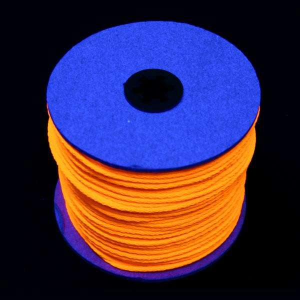 100m UV-Leuchtschnur orange UV-Schnur