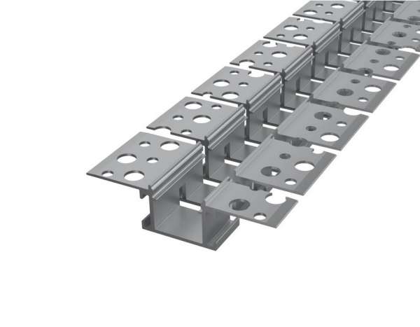 P16 LED Trockenbauprofil FLEX 2m Unterputz-Einbauprofil breit/flach OHNE Abdeckung für LED-Strips