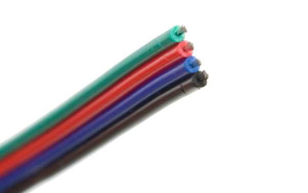 Meterware Verlängerung 4adrig für RGB LED-Strips 4-adrig RGB-LED-Kabel Litze Litzenkabel