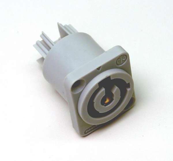 Neutrik PowerCon Einbaubuchse POWER OUT, grau