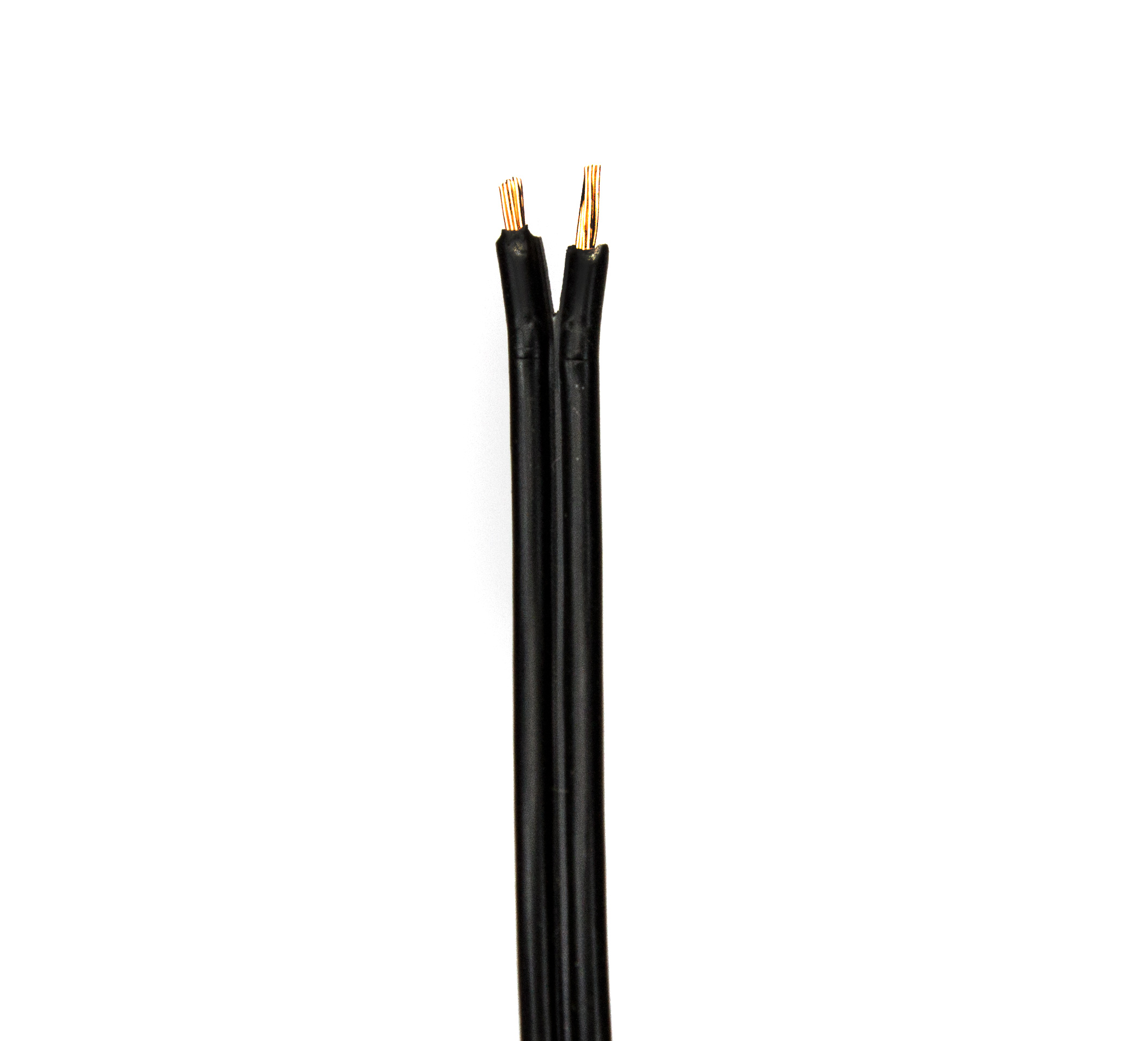 Zwillingslitze 2x 0,4 qmm, LIYZ schwarz, 2-adriges Kabel