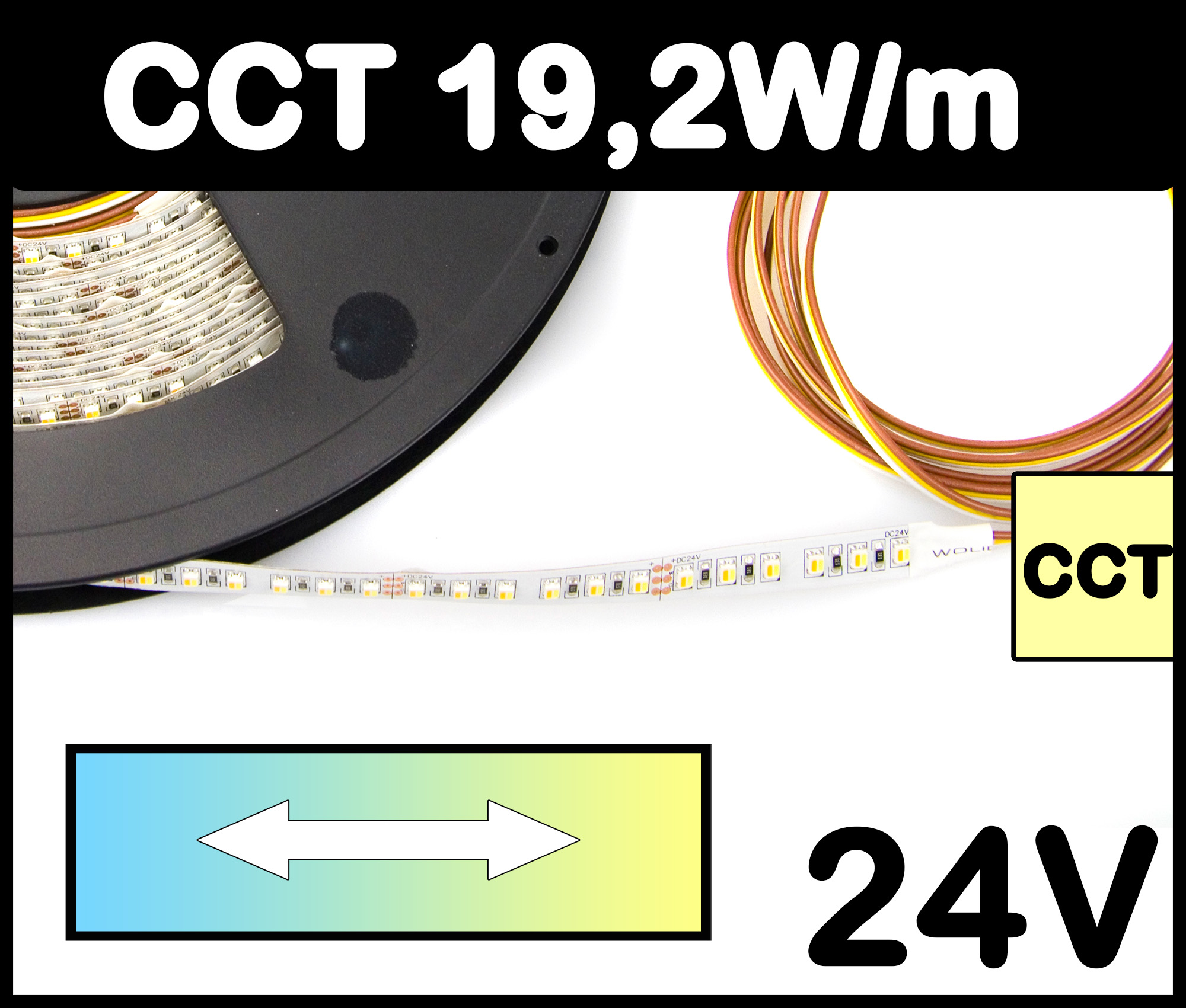 3528 SMD LED Streifen warmweiß für indirekte Beleuchtung