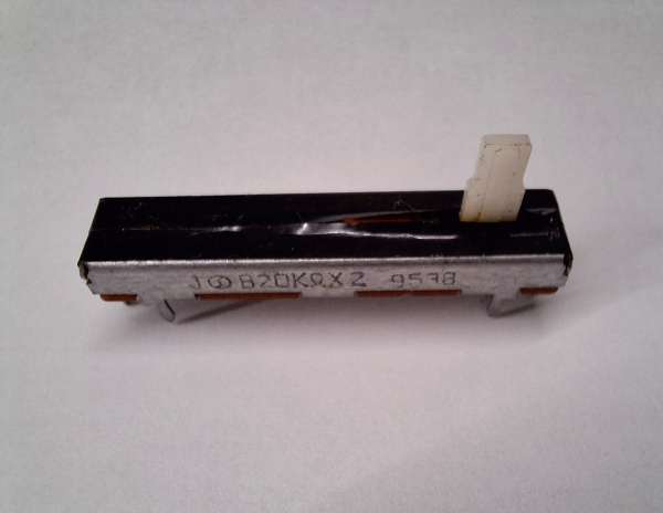 Crossfader 30mm B20Kx2 (für Citronic Renegade, Raptor usw.) ohne Einbauplatte