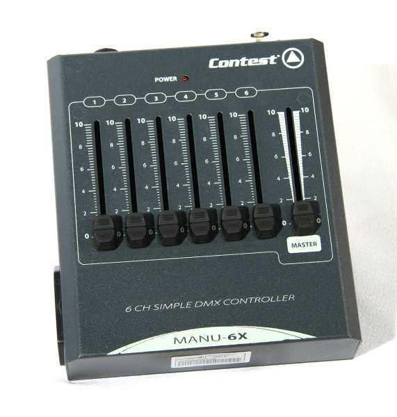 6-Kanal DMX-Controller mit 9V Batterie Eingang