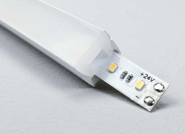 Meterware Flex Tube NEON-like Silikon-Schlauch 12 x 12 mm zur Aufnahme von bis zu 8 mm breiten LED-Strips / IP67 wasserfest