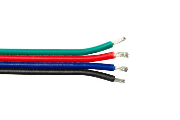 Meterware Verlängerung 4adrig für RGB LED-Strips 4-adrig RGB-LED-Kabel Litze Litzenkabel AWG20