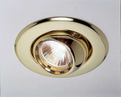 Kugel-Downlight, MR 11, gold